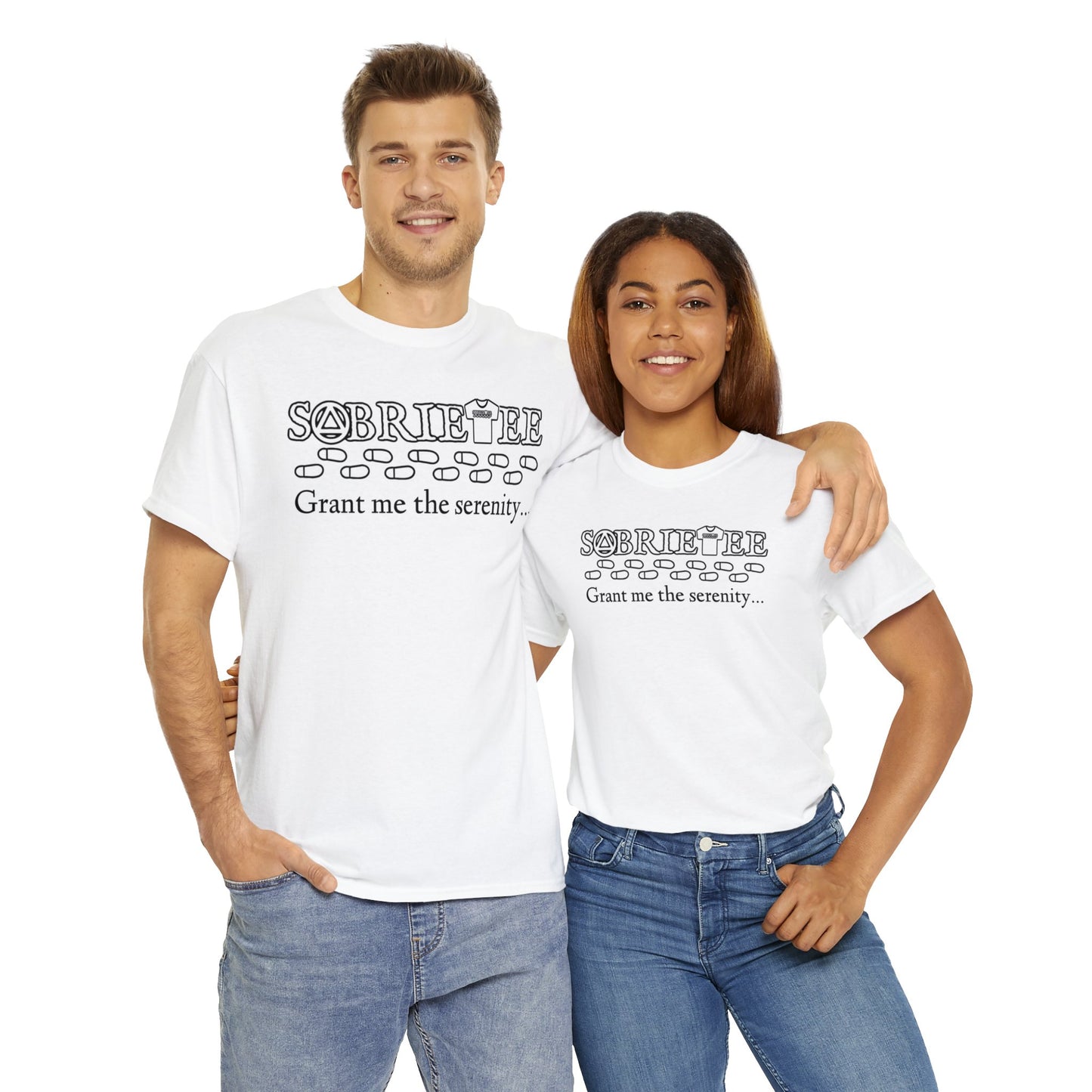 “Grant me the serenity...” Unisex Heavy Cotton Tee. Sobriaatee