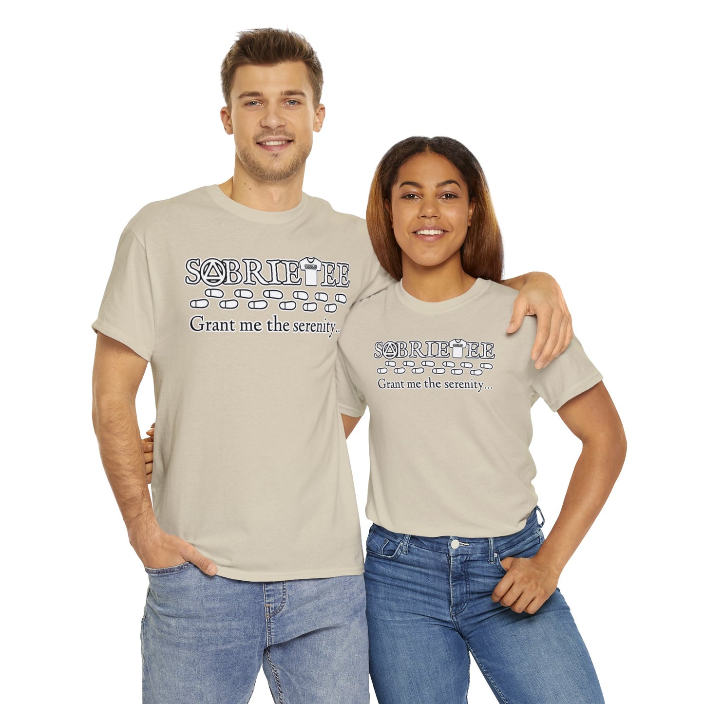 “Grant me the serenity...” Unisex Heavy Cotton Tee. Sobriaatee