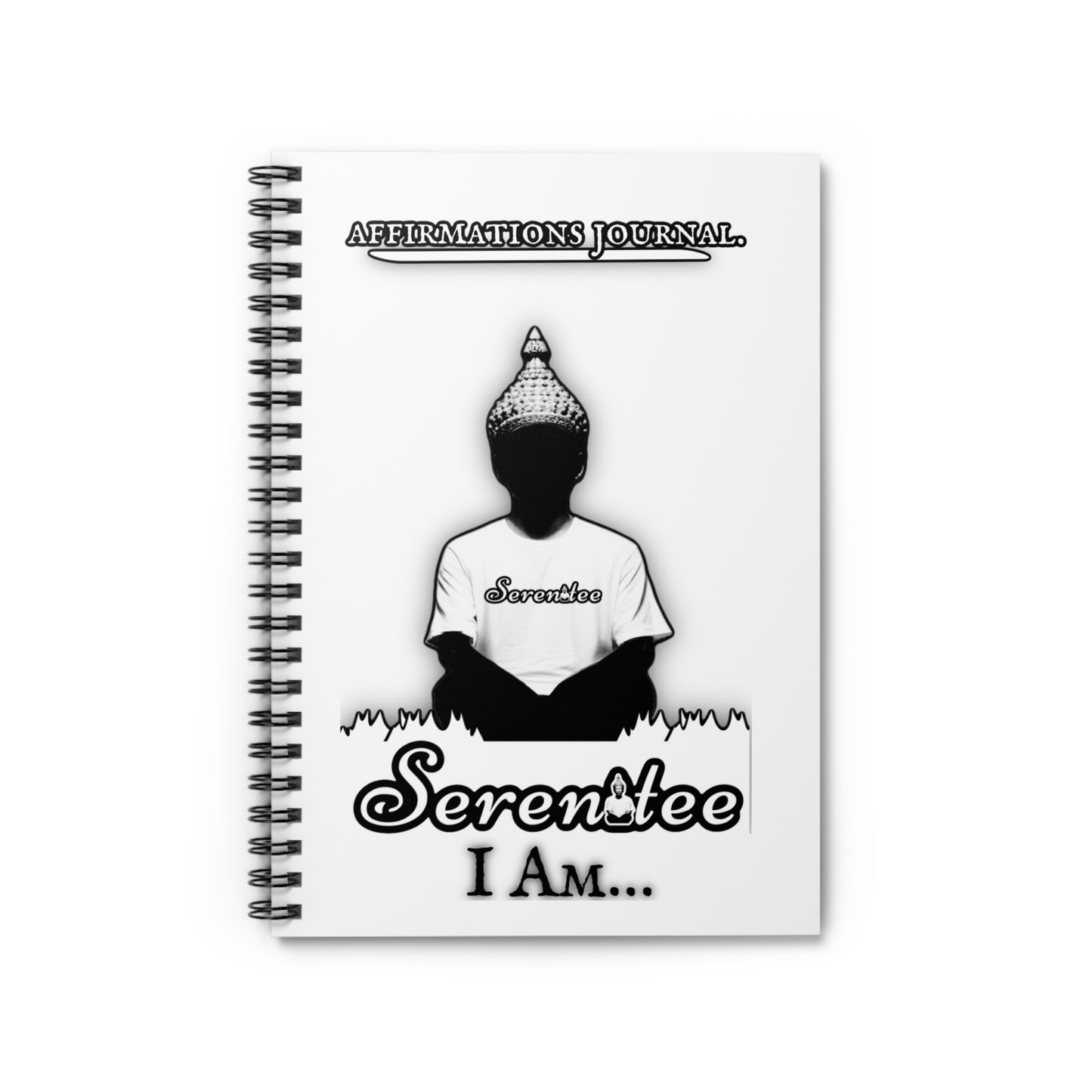 “I Am…”. Affirmations Journal Spiral Notebook - Ruled Line