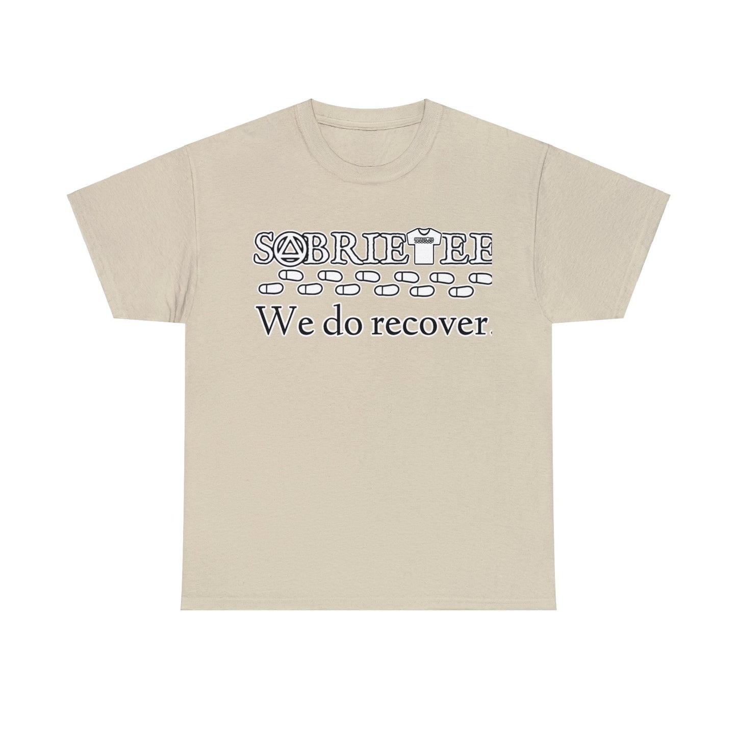 “We do recover.” Unisex Heavy Cotton Tee.  Sobriaatee