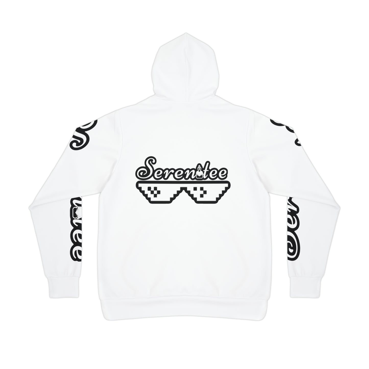 “Namaste MF” Athletic Hoodie White/Black